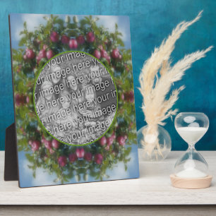 Placa Expositora Manzanas rojas en pintura de árbol Añadir tu foto