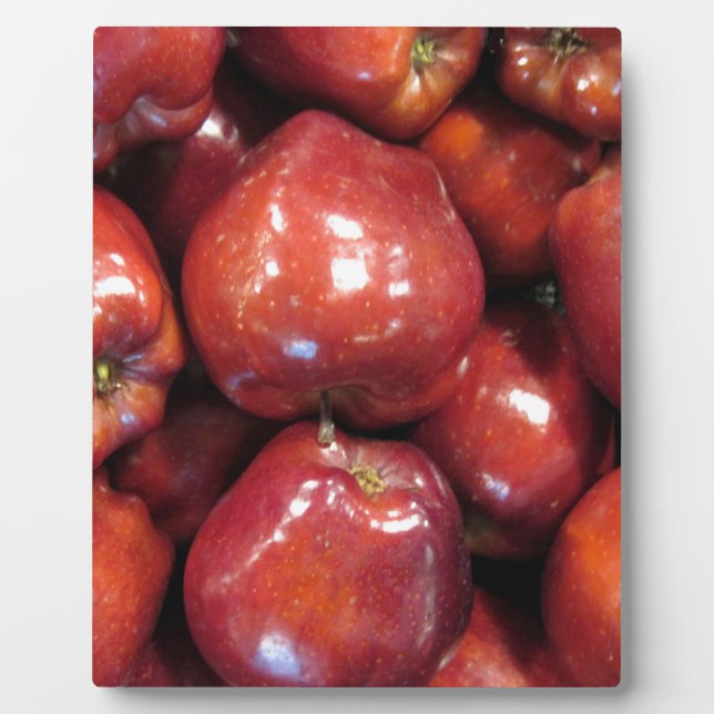 Placa Expositora Manzanas rojas oscuras (Frente)