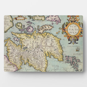 Placa Expositora Map of Scotland   Miliaria Scotia