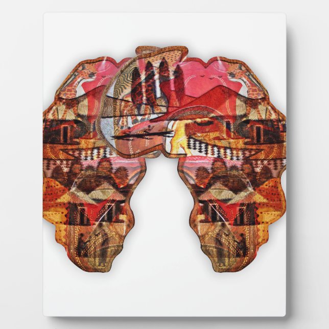 Placa Expositora Mapa africano: Celebrando la temporada con la cult (Frente)