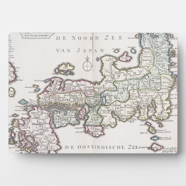 Placa Expositora Mapa antiguo de Japón | 1769 (Frente)
