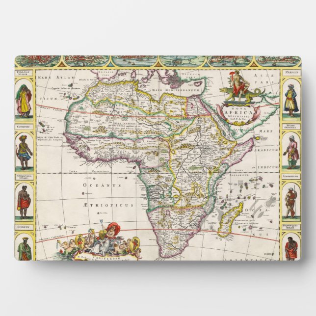 Placa Expositora Mapa de África | Nova África (Frente)