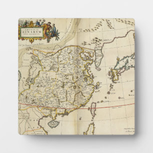 Placa Expositora Mapa de época de China   1662