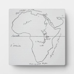 Placa Expositora Mapa de esbozos de África