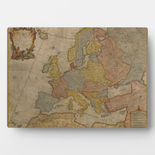 Placa Expositora Mapa de Europa   1700