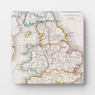 Placa Expositora Mapa de Inglaterra   Britannia Antiqua