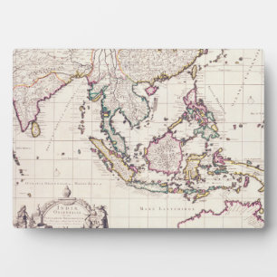 Placa Expositora Mapa de la India y las Indias Orientales