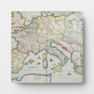 Placa Expositora Mapa del Imperio de Carlomagno