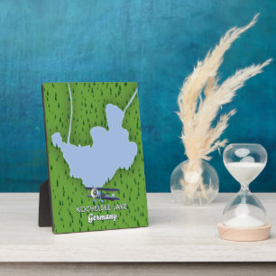 Placa Expositora Mapa del lago Kochelsee, Alemania