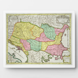 Placa Expositora Mapa del Reino de Hungría y de los Estados que