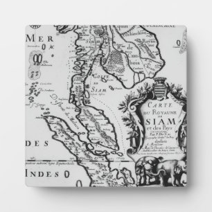 Placa Expositora Mapa del Reino de Siam