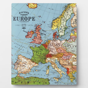 Placa Expositora Mapa general del siglo XX de la Vieja Europa