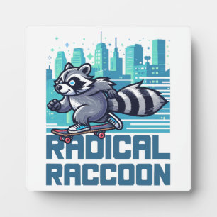 Placa Expositora Mapache Radical Urbano Patinador