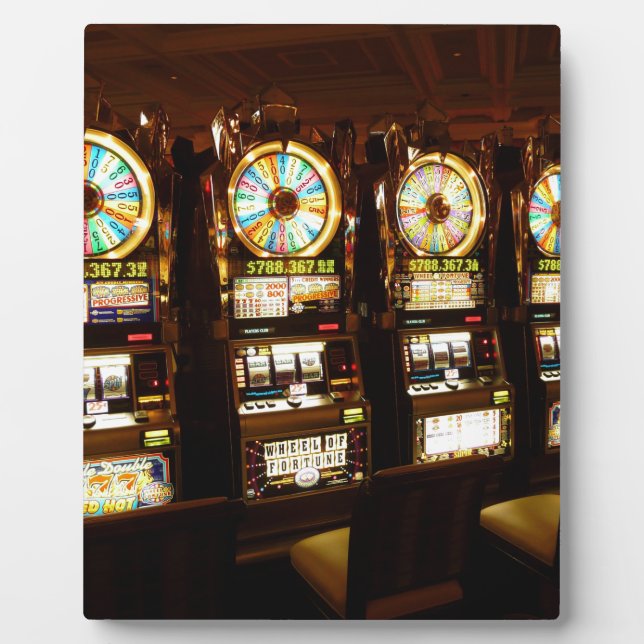 Placa Expositora Máquina de juegos de azar Un Bandido Armado Dinero (Frente)