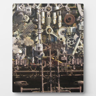 Placa Expositora Máquinas y máquinas de máquinas mecánicas Steampun