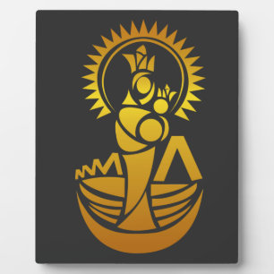 Placa Expositora Maracaibo Virgen Chinita Chiquinquira