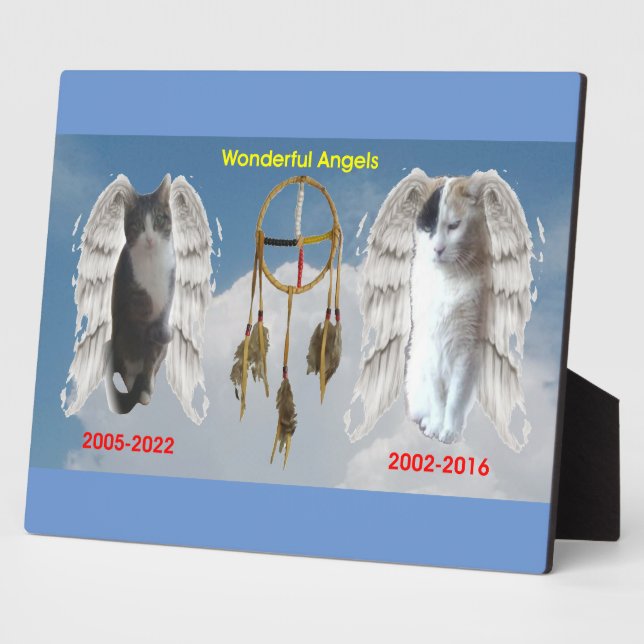 Placa Expositora Maravillosos ángeles 8 x 10 Plaque de tabletop con (Lado)