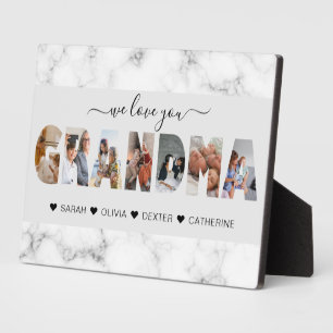 Placa Expositora Marble Gray te queremos Collage de fotos abuela