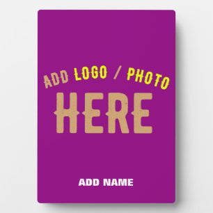 PLACA EXPOSITORA MARCA DE PERSONALIZABLE MODERNA ELEGANTE VERIFICAD