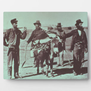 Placa Expositora Marcadores de oro norteamericanos, c.1849 (foto de