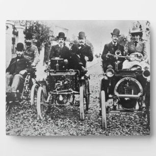 Placa Expositora Marcel (d.1903) y Louis (1877-1944) Renault driv