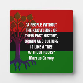 Placa Expositora Marcus Garvey TREE SIN RAÍCES