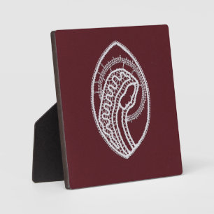 Placa Expositora María de la Santísima Virgen Católica, encaje