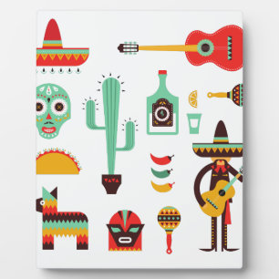 Placa Expositora mariachi mexicana