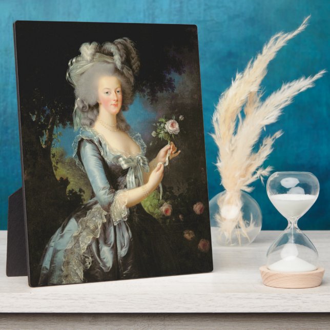 Placa Expositora Marie Antoinette con Rosa, 1783 (Lado)