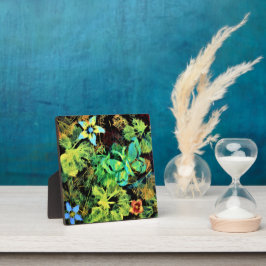 Placa Expositora Mariposa y flor Rodilius Tabletop Plaque