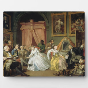 Placa Expositora Marriage a la Mode: IV, The Toilette, c.1743 (oil