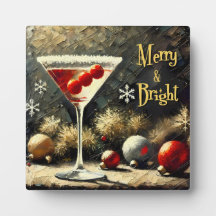 Martini de Navidad de Cranberry Triple Retro 50s