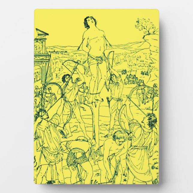 Placa Expositora Martirio de San Sebastián (Frente)