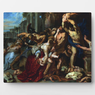 Placa Expositora Masacre de inocentes por Peter Paul Rubens