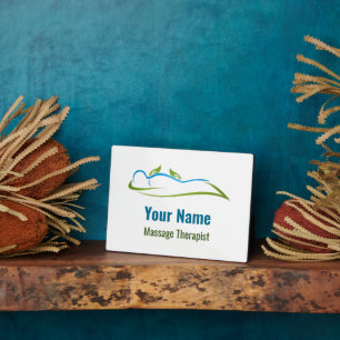 Placa Expositora masajista de personalizable