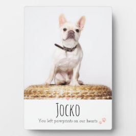Placa Expositora Mascota en memoria de perros pierde foto de Keepsa
