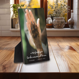 Placa Expositora Mascota Loss Dog Photo Remembrique