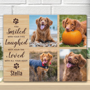 Placa Expositora Mascota mascota Loss Keepsake Collage de fotos