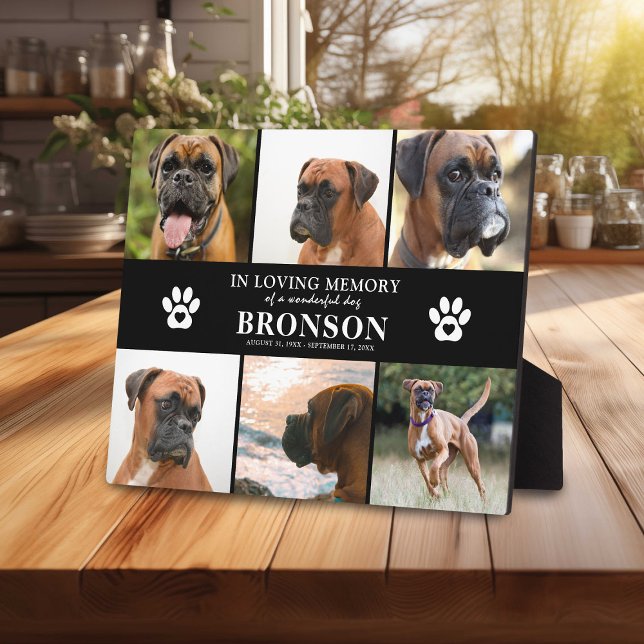 Placa Expositora Mascota Memorial 6 x Foto en memoria amorosa (Subido por el creador)