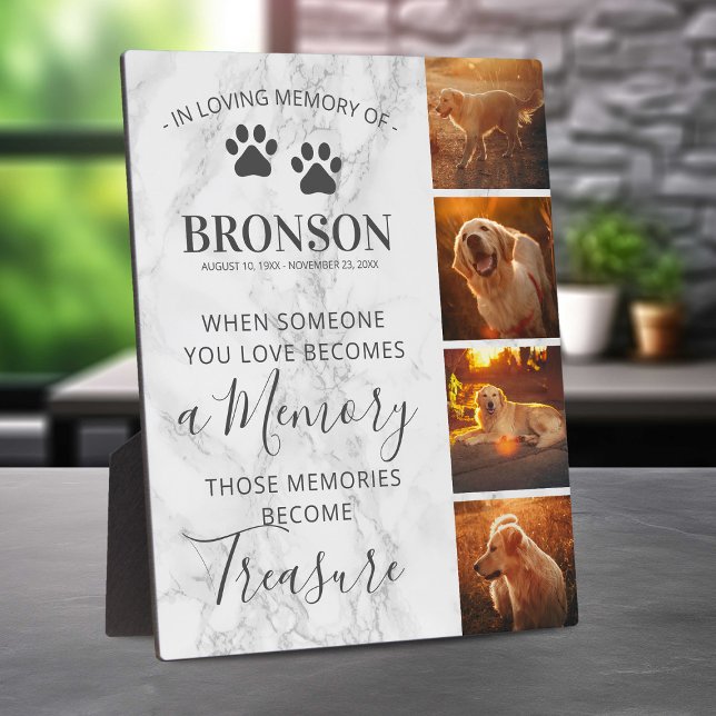 Placa Expositora Mascota Memorial Keepsake Marble Frame (Subido por el creador)