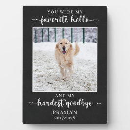 Placa Expositora Mascota Memorial Loss Sympathy Photo