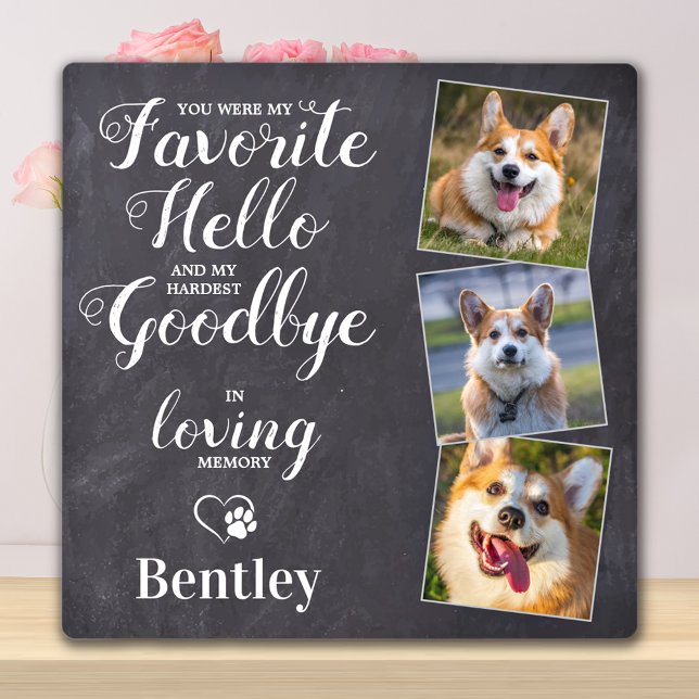 Placa Expositora Mascota Memorial Personalizado Perdida de Perro Ke (Subido por el creador)