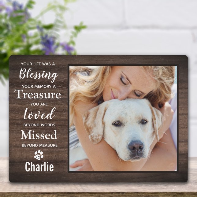 Placa Expositora Mascota Perder Keepsake Mascota  personalizado fot (Subido por el creador)