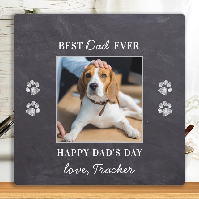 Placa Expositora Mascota personalizado de Dog Dad foto del Día Rúst (Subido por el creador)