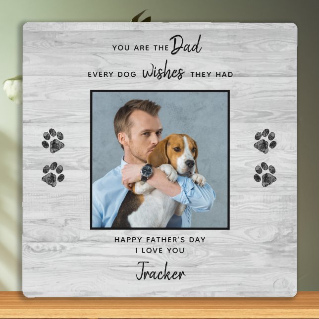 Placa Expositora Mascota personalizado foto padre de perro en el dí (Subido por el creador)