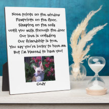 Mascota Photo Plaque