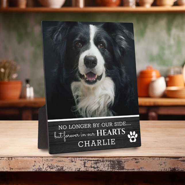 Placa Expositora Mascota rústico para siempre en nuestros corazones (Subido por el creador)
