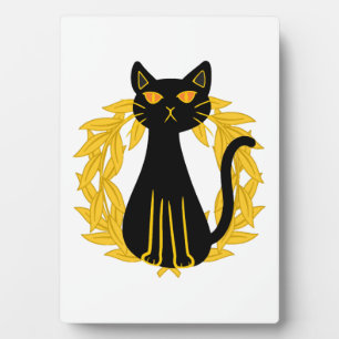 Placa Expositora Mascotas Gatos Negros Terror Halloween Niños