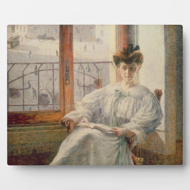 Placa Expositora Massimino La Signora, 1908 (aceite sobre lienzo) (Frente)