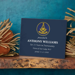 Placa Expositora Máster masónico masónico de masonería